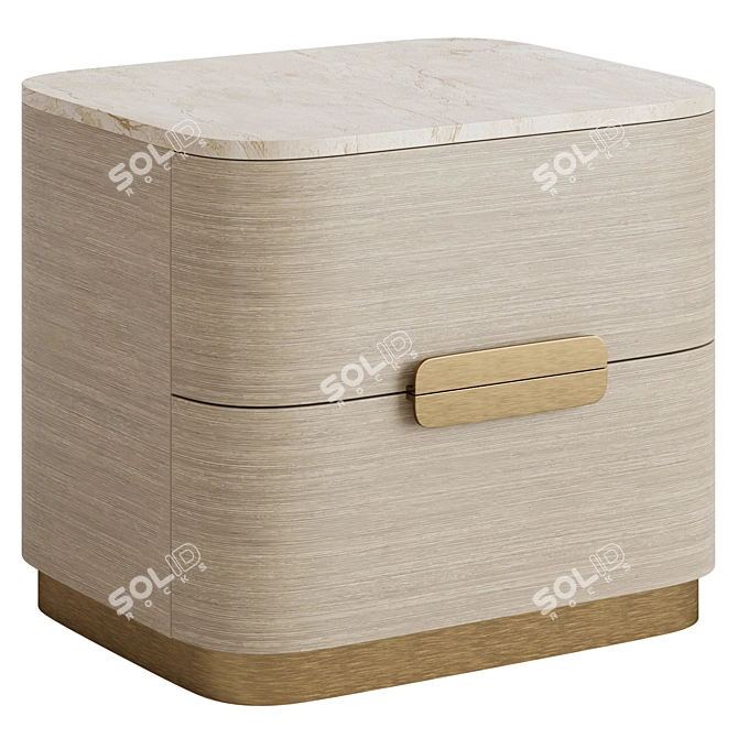 Lameka Bedside Table TurboSmooth 3D model image 3