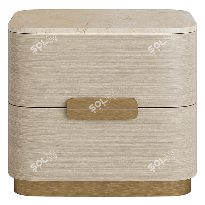 Lameka Bedside Table TurboSmooth 3D model image 4