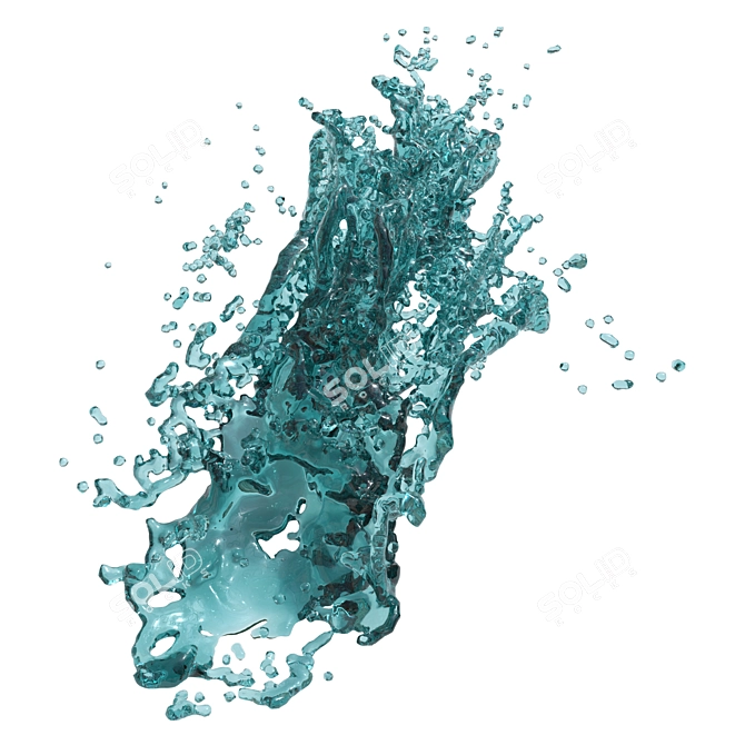 7 Water Splash vol 4 3D model image 2