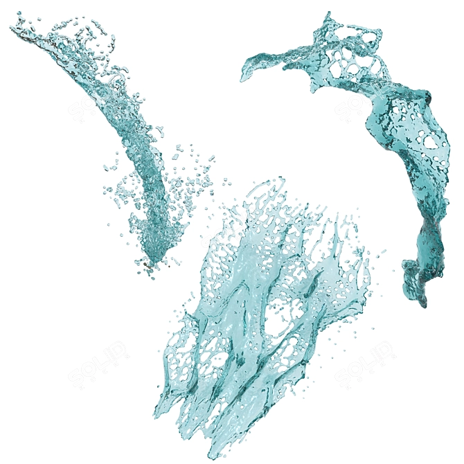 7 Water Splash vol 4 3D model image 3