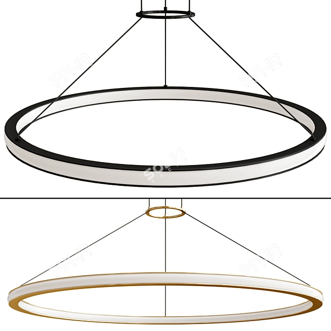 LUNA LED Pendant in Various Sizes 3D model image 1