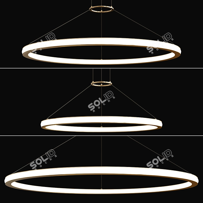 LUNA LED Pendant in Various Sizes 3D model image 3