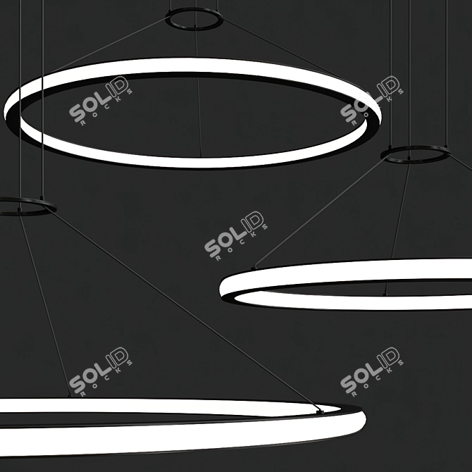 LUNA LED Pendant in Various Sizes 3D model image 4