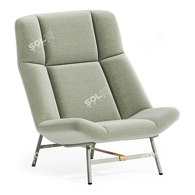 Elegant Modern Artifort Armchair 3D model image 1