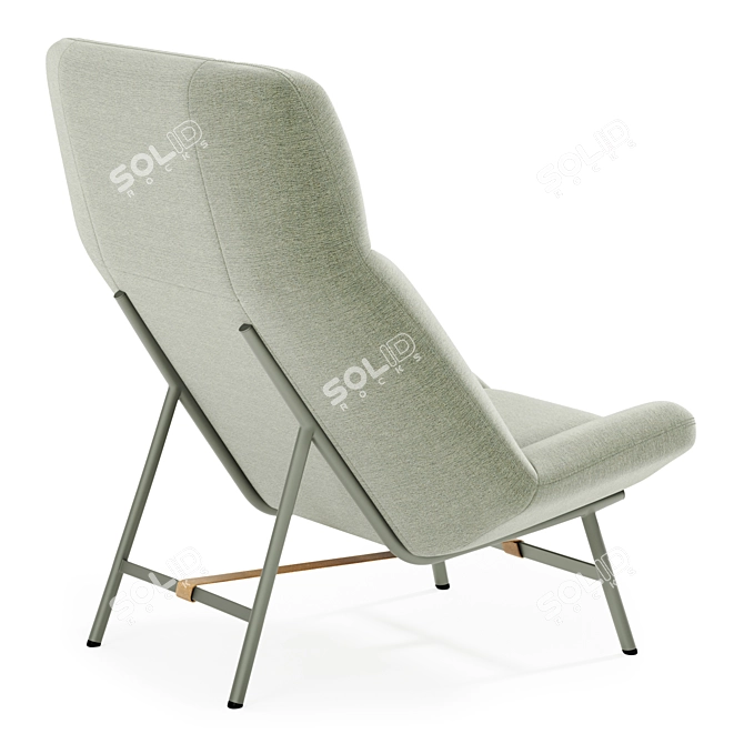 Elegant Modern Artifort Armchair 3D model image 2