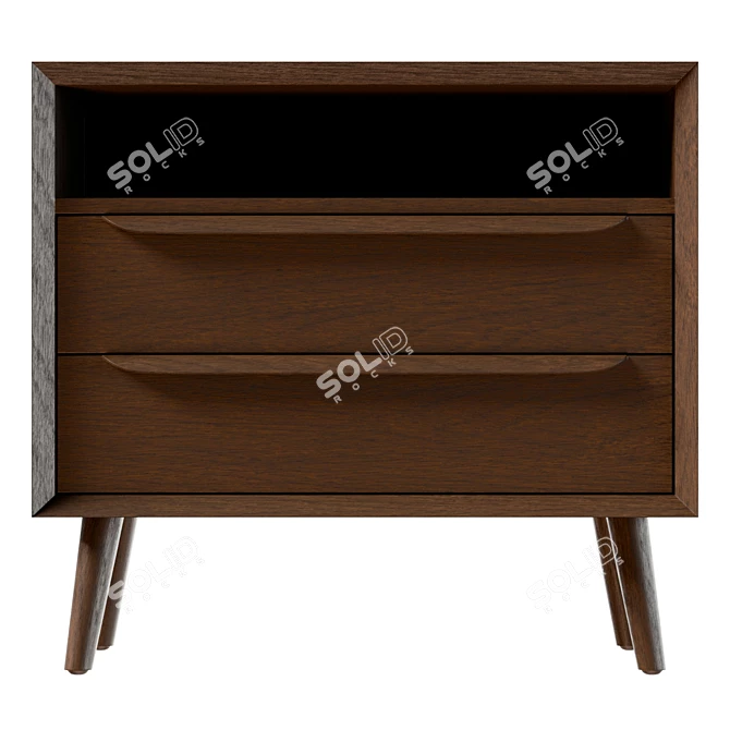  Modern UV-Wrapped Nightstand Furniture 3D model image 2