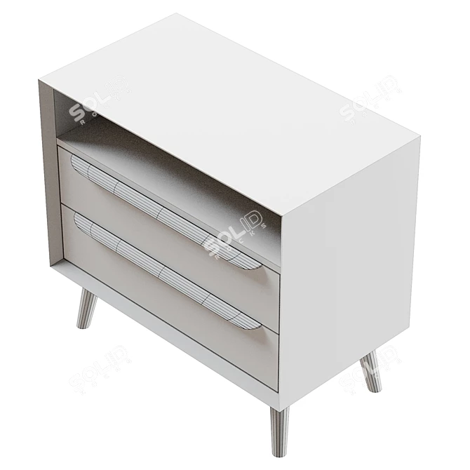  Modern UV-Wrapped Nightstand Furniture 3D model image 6