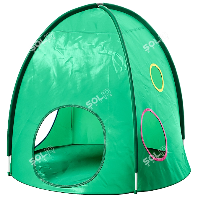 Ikea Children's Tent - DVÄRGMÅS 3D model image 1