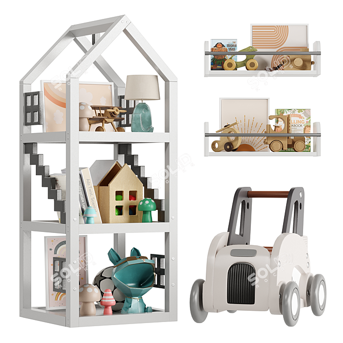 Kid's Interactive Toy Room Essentials 3D model image 1