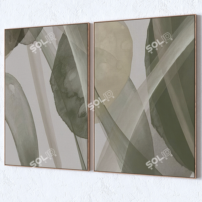 Modern Wall Paintings Set - V-Ray/Corona, 3DS Max 3D model image 4