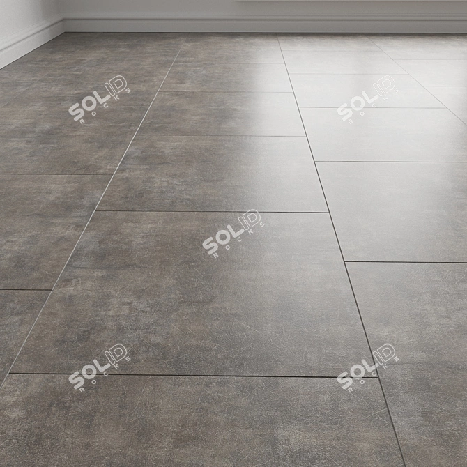 3D Stone Texture Floor Covering 3D model image 1