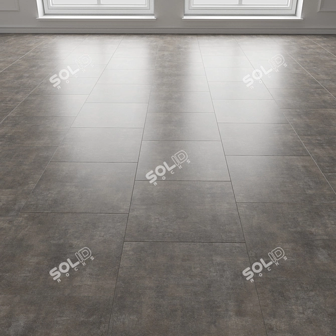 3D Stone Texture Floor Covering 3D model image 2