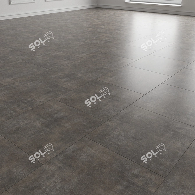 3D Stone Texture Floor Covering 3D model image 3