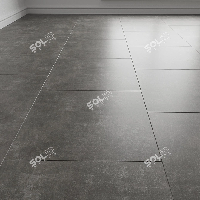 3D Floor Tile Design Texture 3D model image 1