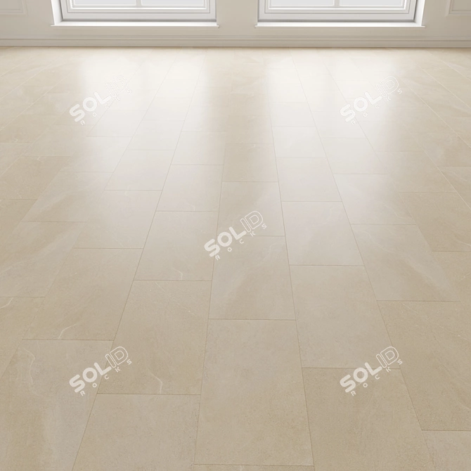 Volumetric Floor Tiles Installation Kit 3D model image 3