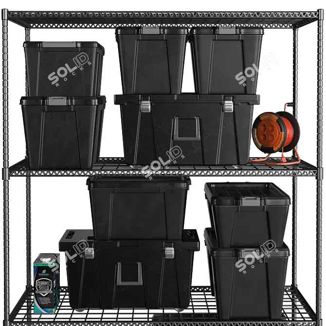 Garage Storage Shelf Kit 3D model image 4