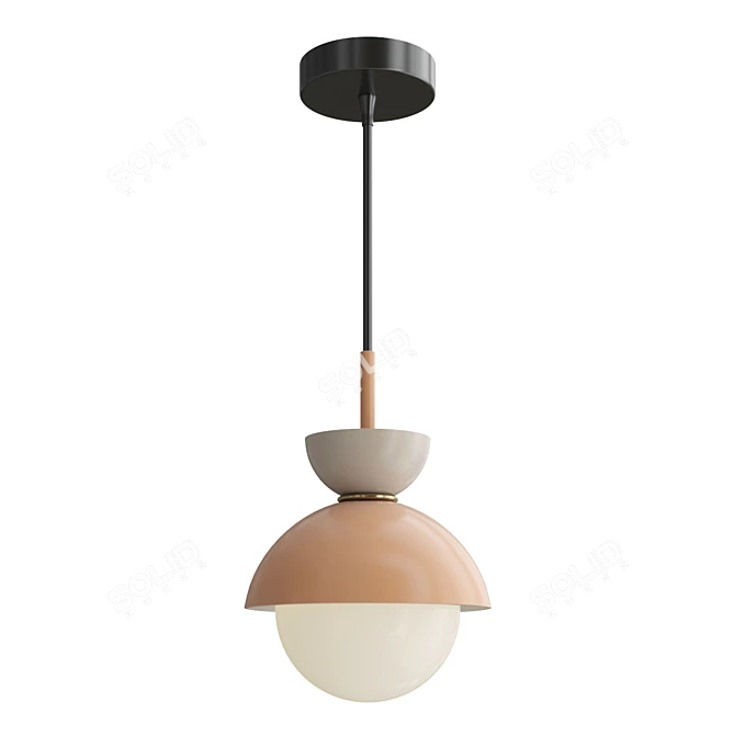 Sleek Colton Pendant Light 3D model image 2