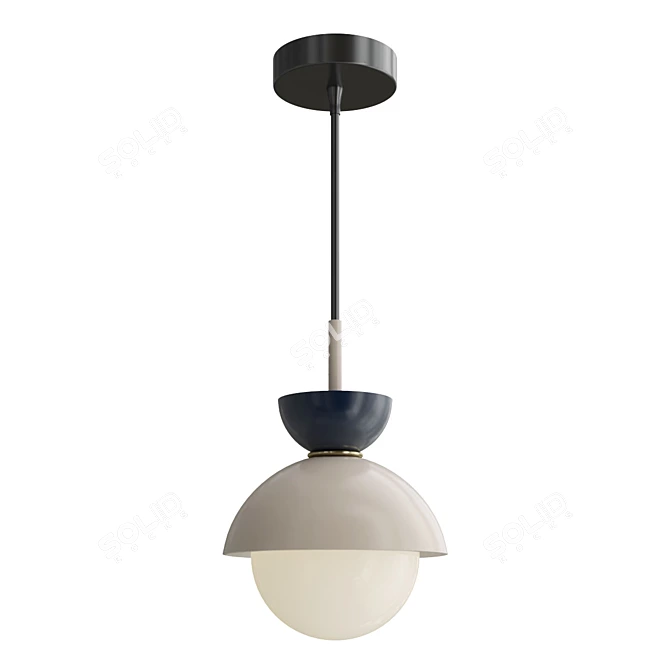 Sleek Colton Pendant Light 3D model image 4