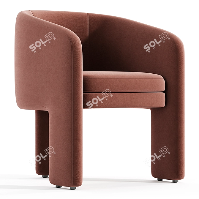 Elegant Florin Chair - 2015 3D model image 2