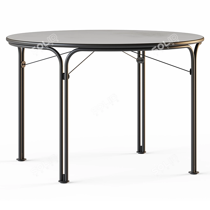 Modern Thorvald Dining Table Ensemble 3D model image 3