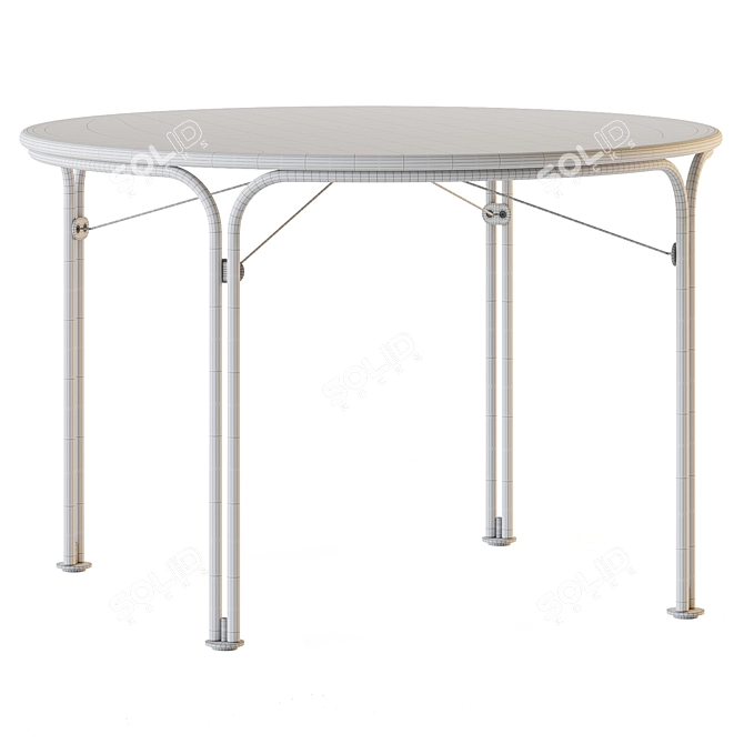 Modern Thorvald Dining Table Ensemble 3D model image 13