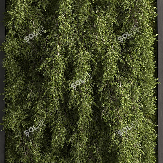 Space-Saving Green Wall Solution 3D model image 3