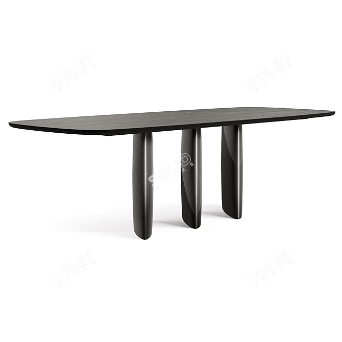 Bonaldo Louver Wood Table | 3D Model 3D model image 4