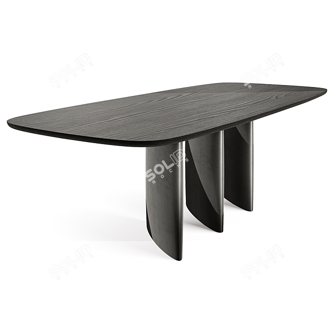 Bonaldo Louver Wood Table | 3D Model 3D model image 6