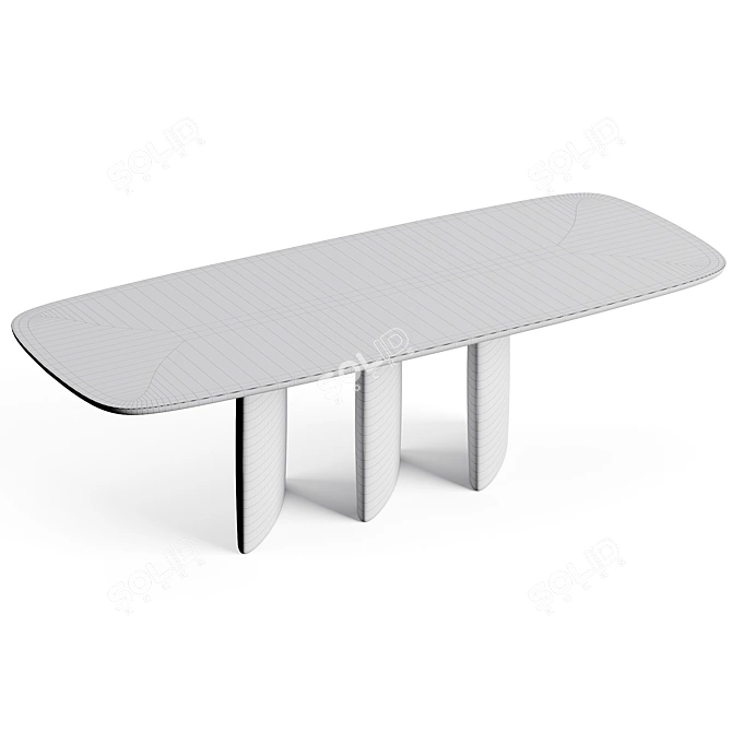 Bonaldo Louver Wood Table | 3D Model 3D model image 8