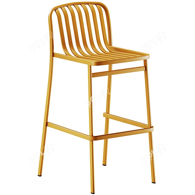Babel D Kano Steel Bar Stool 3D model image 2