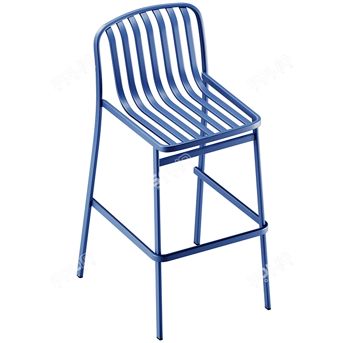 Babel D Kano Steel Bar Stool 3D model image 3
