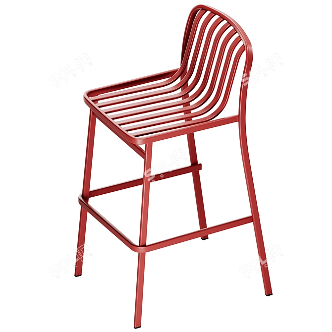 Babel D Kano Steel Bar Stool 3D model image 4
