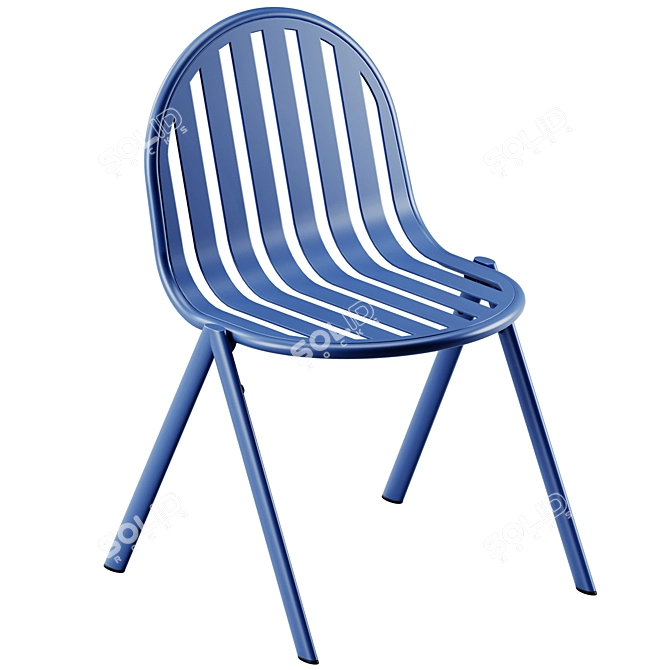 Babel D Melik Stackable Steel Chair 3D model image 3