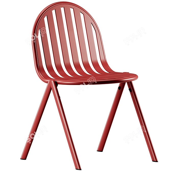 Babel D Melik Stackable Steel Chair 3D model image 5