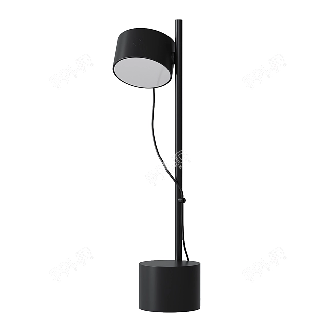 Title: Innovative Magnetic Post Table Lamp 3D model image 5