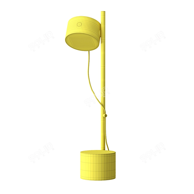 Title: Innovative Magnetic Post Table Lamp 3D model image 6