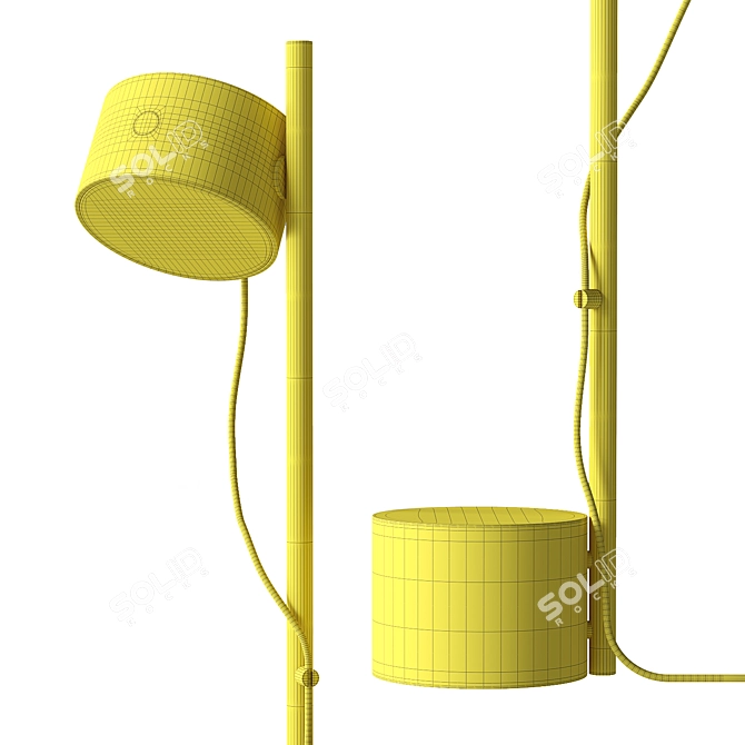 Title: Innovative Magnetic Post Table Lamp 3D model image 7