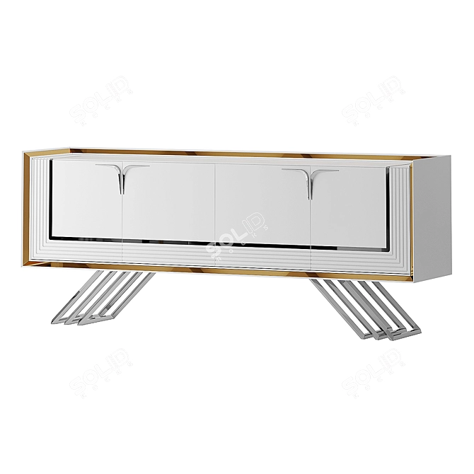 Betsey Console Ekru Turkey Furniture 3D model image 2