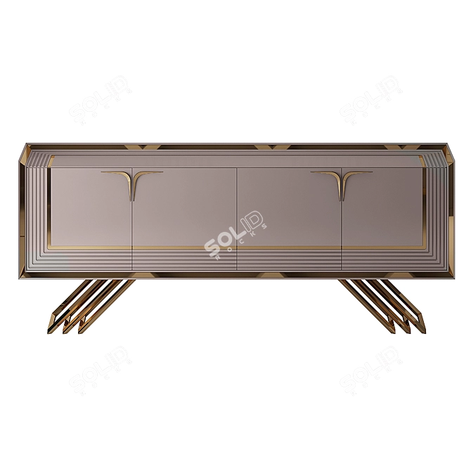 Betsey Console Ekru Turkey Furniture 3D model image 3