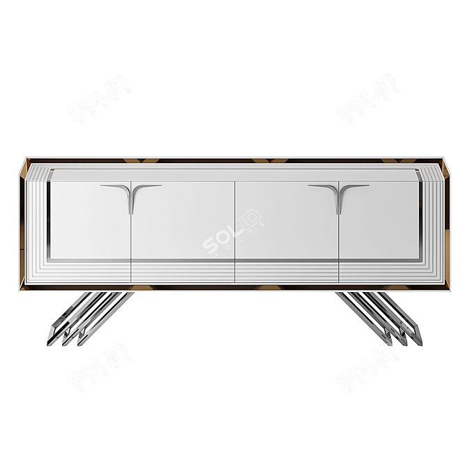 Betsey Console Ekru Turkey Furniture 3D model image 4