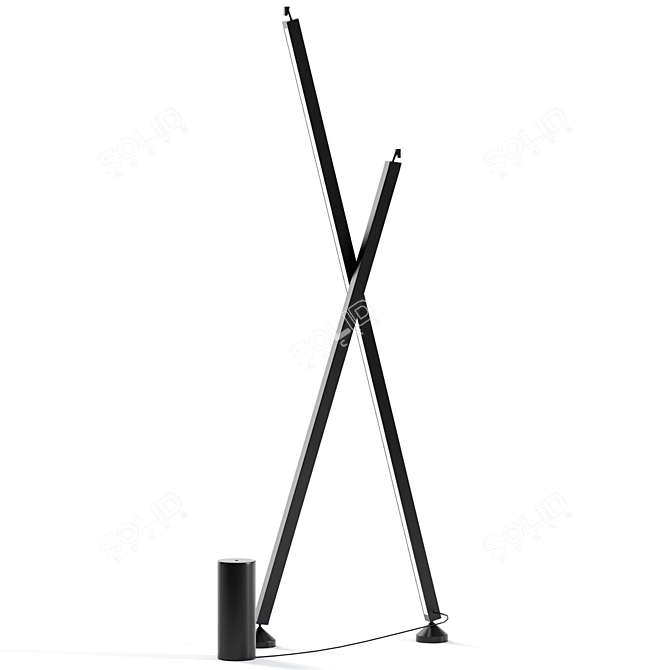 Modern Vibia Floor Lamp 3D 3D model image 1