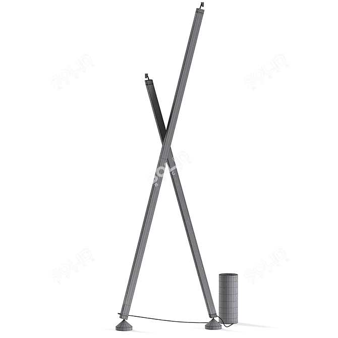 Modern Vibia Floor Lamp 3D 3D model image 2