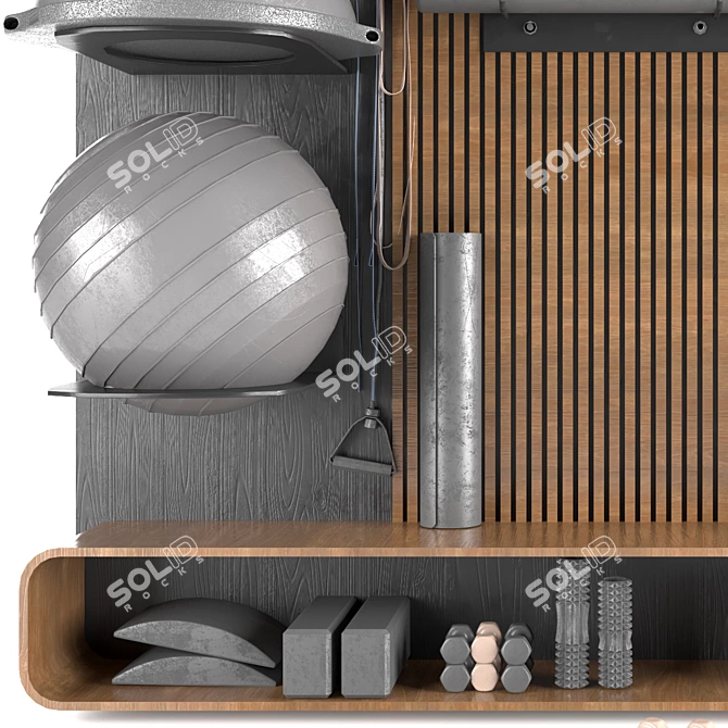 Fitness Décor Set for Home 3D model image 3