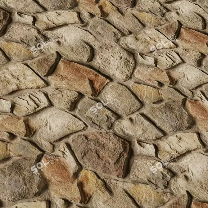 Stone Cover Texture Set | 4k 3D model image 5