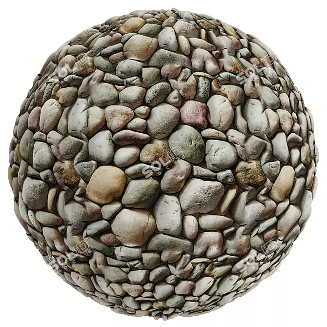 Stone Cover Texture Set | 4k 3D model image 6