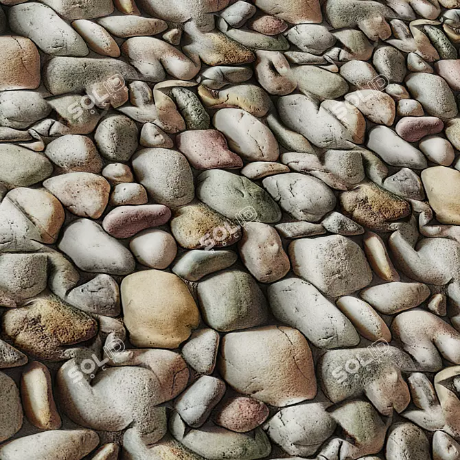 Stone Cover Texture Set | 4k 3D model image 7