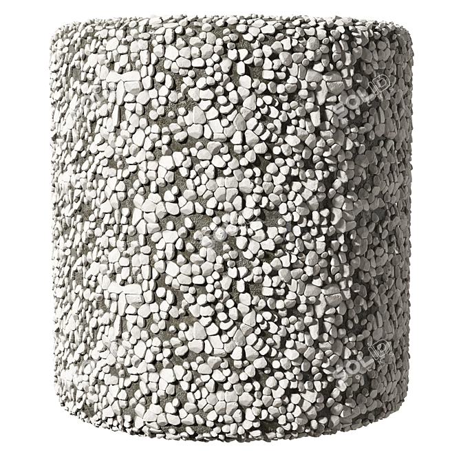 Seamless Pebble 02 Texture Pack 3D model image 2