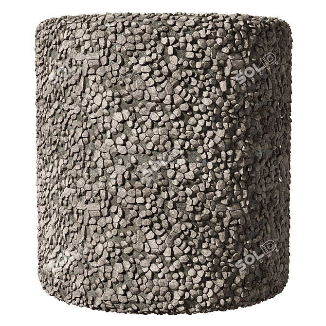 Seamless Pebble 02 Texture Pack 3D model image 3