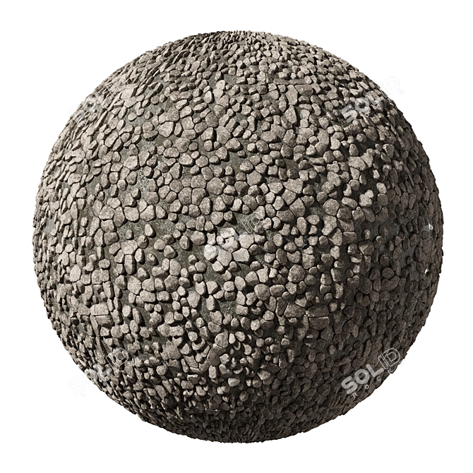 Seamless Pebble 02 Texture Pack 3D model image 6