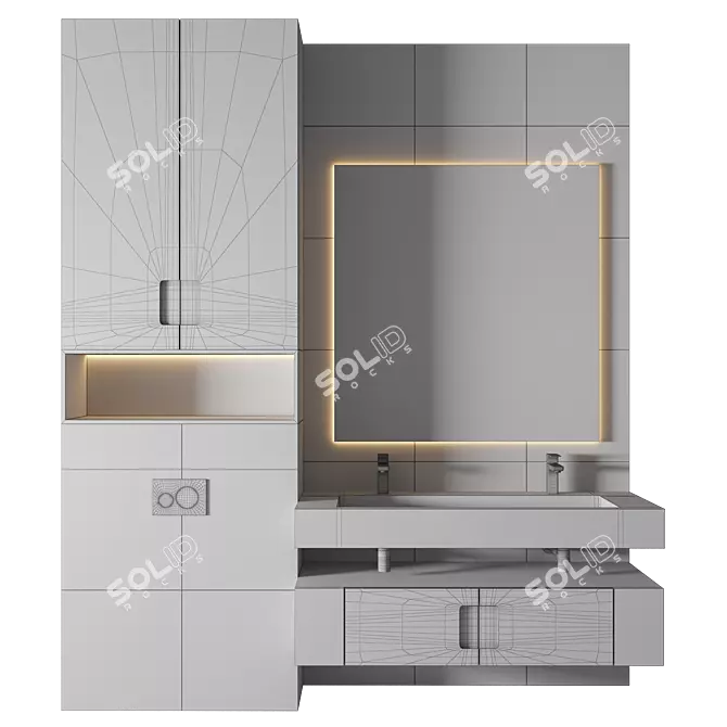 Luxury Bathroom Collection 3Dmax FBX 3D model image 2